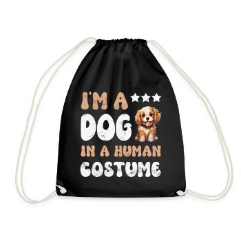Chiens de chien - Sac de sport léger - noir - Devant