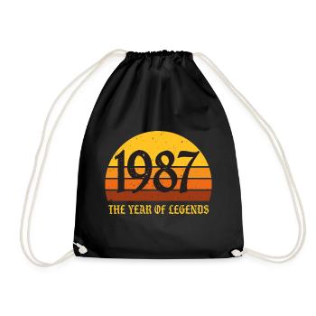 Millésime 1987 - Sac de sport léger - noir - Devant