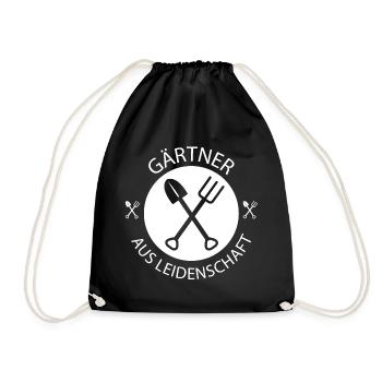 jardinier jardin nature bêche fourche outils travail - Sac de sport léger - noir - Devant