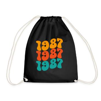 Millésime 1987 - Sac de sport léger - noir - Devant