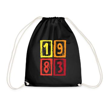 1983 40e anniversaire - Sac de sport léger - noir - Devant