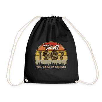 Millésime 1987 - Sac de sport léger - noir - Devant