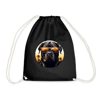 Cane Corso Cool - Cane Corso Dog - Drawstring Bag - black - Front