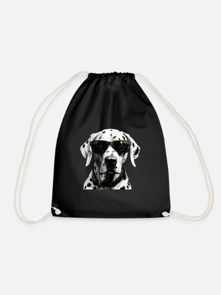 Dalmatiner Cool - Dalmatiner Hund - Turnbeutel - Schwarz