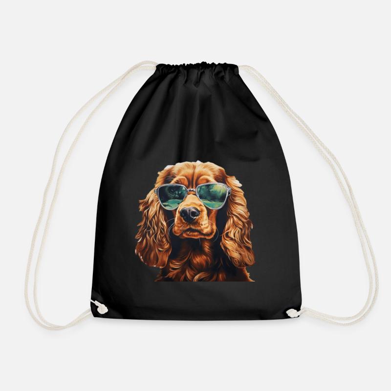 Cocker Spaniel Cool - Cocker Spaniel Hund - Turnbeutel - Schwarz