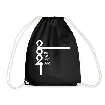 Bonne année 2024 - Sac de sport léger - noir - Devant