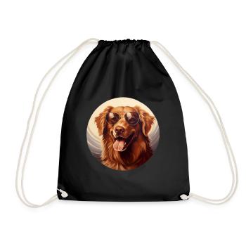 Nouvelle-Écosse Duck Tolling Retriever Cool - Sac de sport léger - noir - Devant