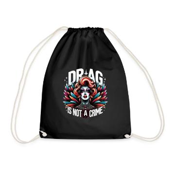 Exclusive Drag Culture and Drag Queen Inspired - Turnbeutel - Schwarz - Vorne