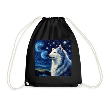 Alaskan Malamute Sternennacht - Turnbeutel - Schwarz - Vorne