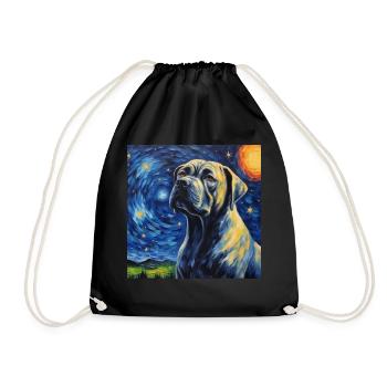 Cane Corso Nuit étoilée - Sac de sport léger - noir - Devant