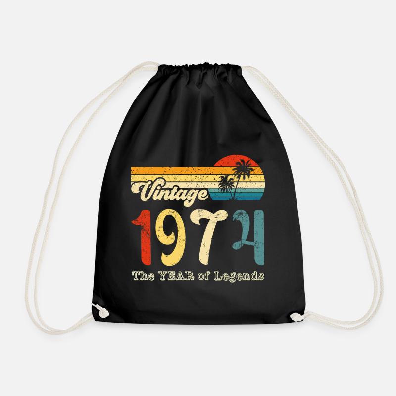 Vintage 1974 - Turnbeutel - Schwarz