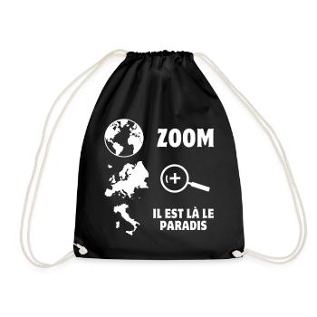 Italie, Italia, je suis italien - Sac de sport léger - noir - Devant