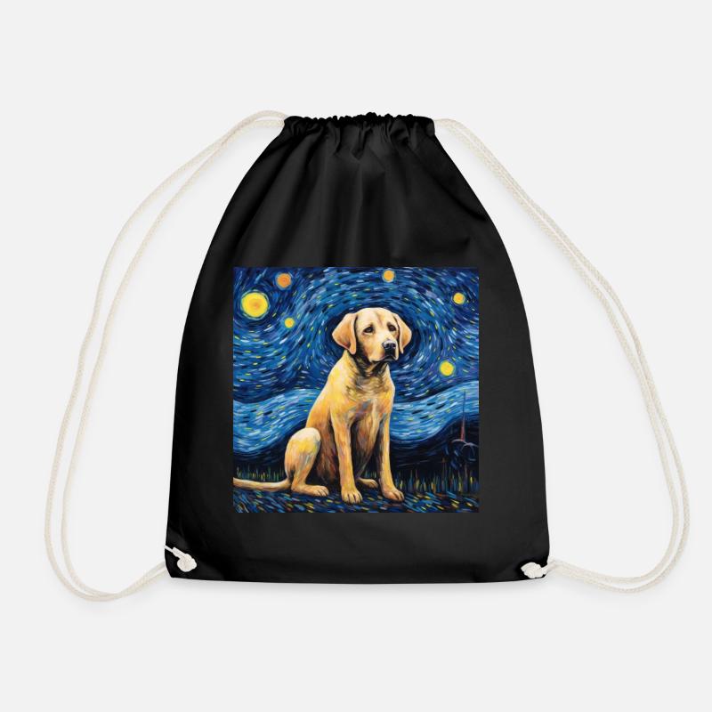 Labrador Sternennacht - Turnbeutel - Schwarz