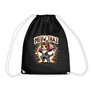 Arts martiaux mixtes Miaou Thaï Muay Thai Cat - Sac de sport léger - noir - Devant