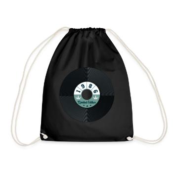 1986 Year of birth - Drawstring Bag - black - Front