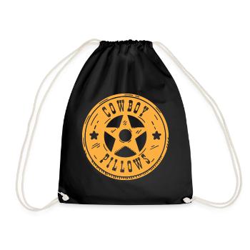 Cowboy Pillows Southern Girl Texas Lady Funny - Drawstring Bag - black - Front
