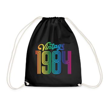 Millésime 1984 - Sac de sport léger - noir - Devant
