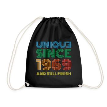 Vintage 1969 - Drawstring Bag - black - Front