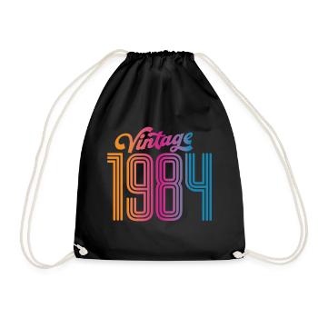 Millésime 1984 - Sac de sport léger - noir - Devant