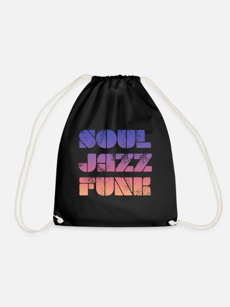 Soul Jazz Funk - Drawstring Bag - black