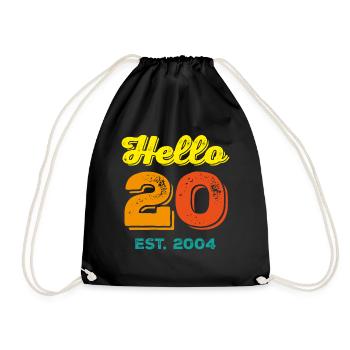 Bonjour 20 Est. 2004 - Sac de sport léger - noir - Devant