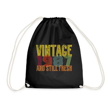Millésime 1987 - Sac de sport léger - noir - Devant