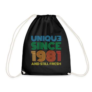 Millésime 1981 - Sac de sport léger - noir - Devant