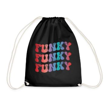 Funky Vintage - Sac de sport léger - noir - Devant
