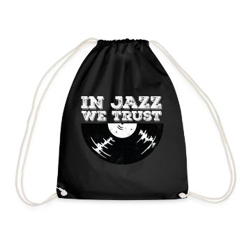 In Jazz we Trust - Turnbeutel - Schwarz - Vorne