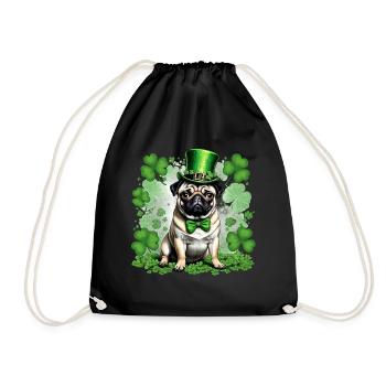 Carlin de la Saint-Patrick I Shamrock Carlin de la Saint-Paddy - Sac de sport léger - noir - Devant