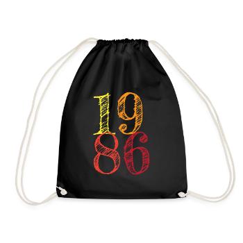 Millésime 1986 - Sac de sport léger - noir - Devant