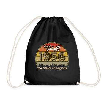 Millésime 1956 - Sac de sport léger - noir - Devant