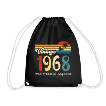 Millésime 1968 - Sac de sport léger - noir - Devant