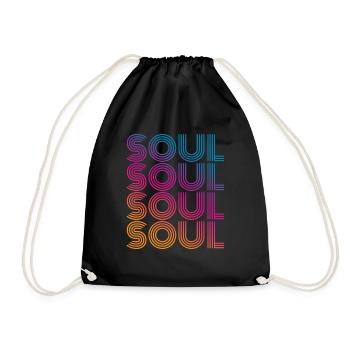 Âme vintage - Sac de sport léger - noir - Devant