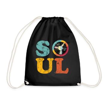 Âme vintage - Sac de sport léger - noir - Devant