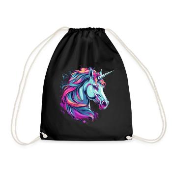 Licorne - Sac de sport léger - noir - Devant