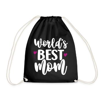 Die beste Mutter der Welt - Turnbeutel - Schwarz - Vorne