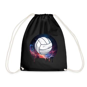 Volleyball Vintage - Turnbeutel - Schwarz - Vorne