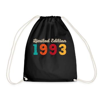 1993 31st birthday - Drawstring Bag - black - Front