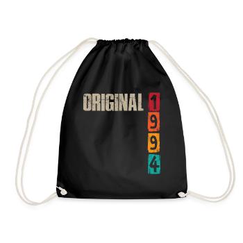 1994 Jahrgang Vintage Geburtstag Geschenk - Turnbeutel - Schwarz - Vorne