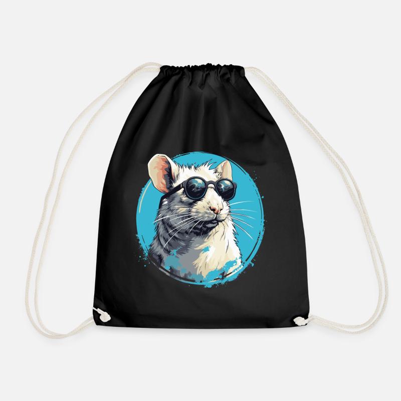 Coole Ratte - Turnbeutel - Schwarz