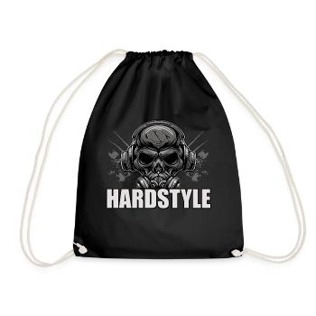 Hardstyle - Drawstring Bag - black - Front