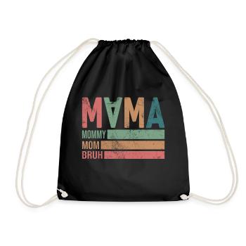 Maman Maman Maman Bruh - Sac de sport léger - noir - Devant