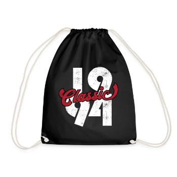 1994 Jahrgang Vintage Geburtstag Geschenk - Turnbeutel - Schwarz - Vorne