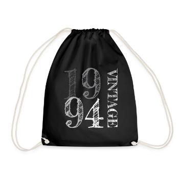 1994 Jahrgang Vintage Geburtstag Geschenk - Turnbeutel - Schwarz - Vorne