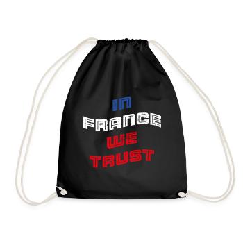 In France we trust - Turnbeutel - Schwarz - Vorne