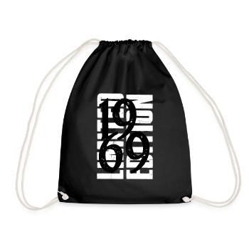 1969 Vintage - Drawstring Bag - black - Front