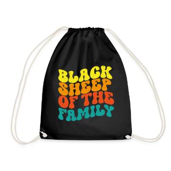 Black Sheep of the family - Turnbeutel - Schwarz - Vorne