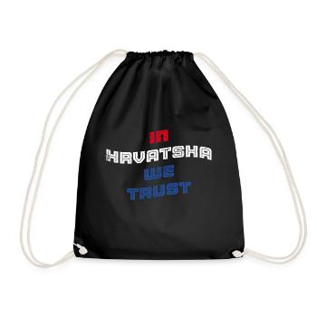 In Hrvatska we trust - Drawstring Bag - black - Front