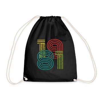 Millésime 1981 - Sac de sport léger - noir - Devant